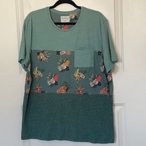 On The Byas Hawaiian Inspired Pocket Tee XL